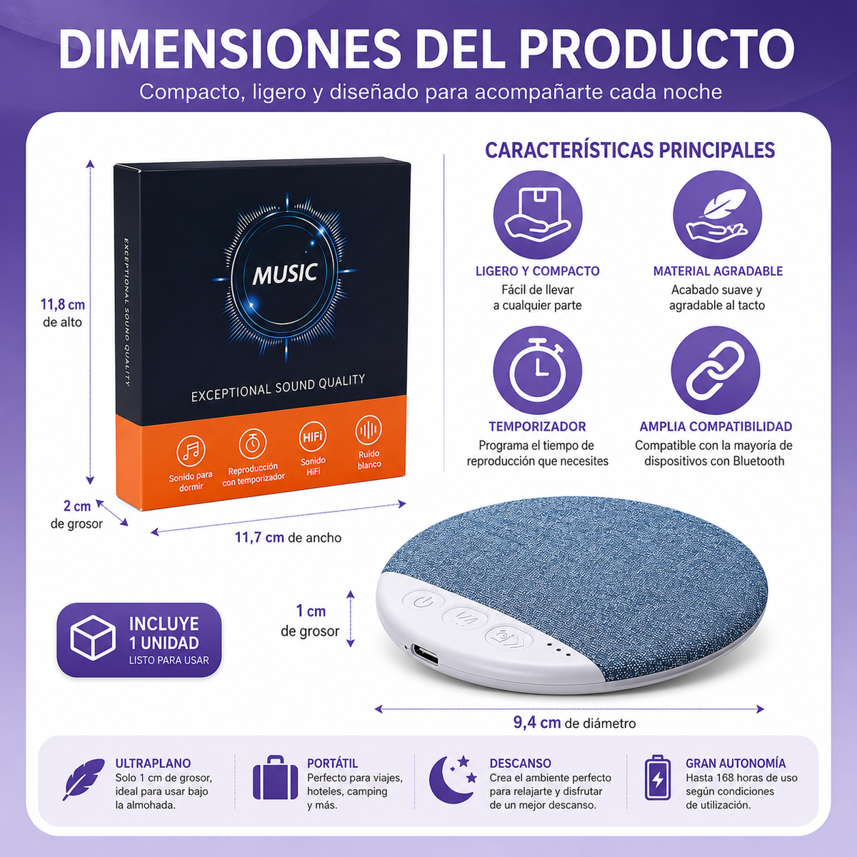 Altavoz Sonidos Relajantes - Soundrelax™